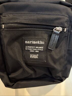 Marimekko Black Compact Crossbody Bag